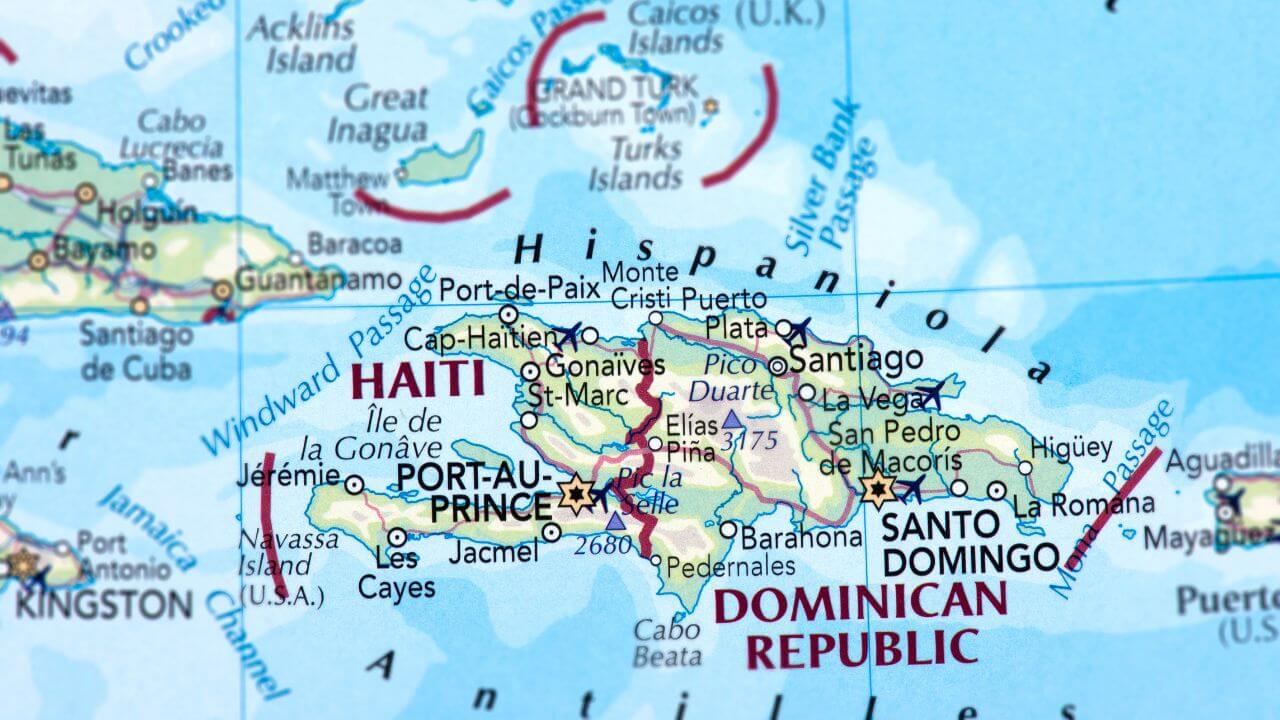 mapa de la república dominicana